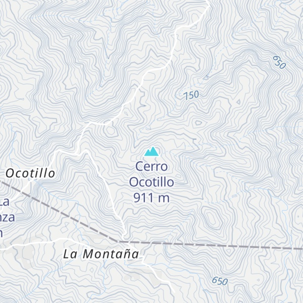 Map of Cerro Ocotillo