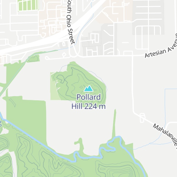 Map of Pollard Hill