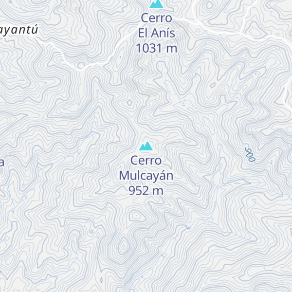 Map of Cerro Mulcayán