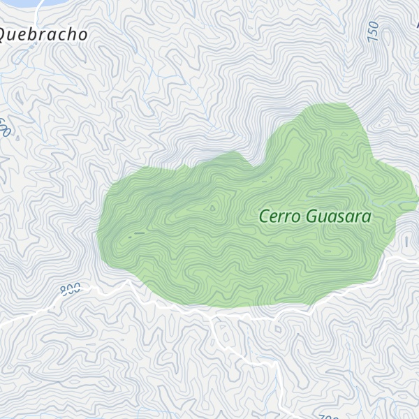 Map of El Cerro Guasara
