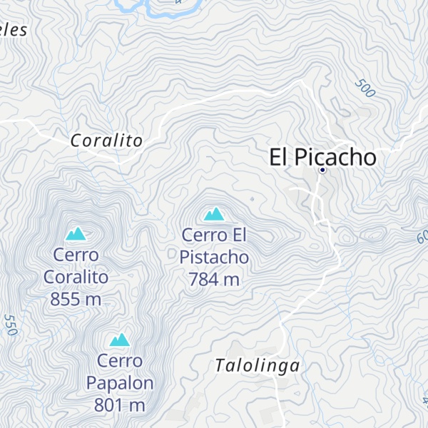 Map of Cerro El Pistacho