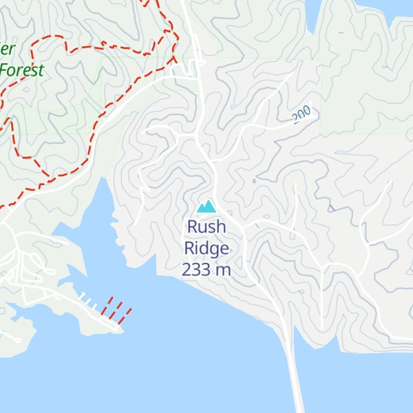 Map of Rush Ridge