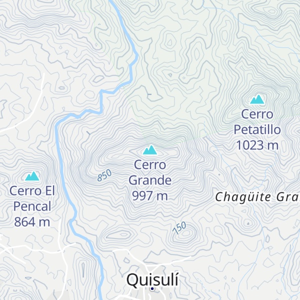 Map of Cerro Grande