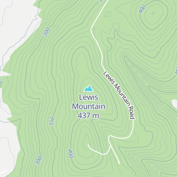 Map of Lewis Mountain