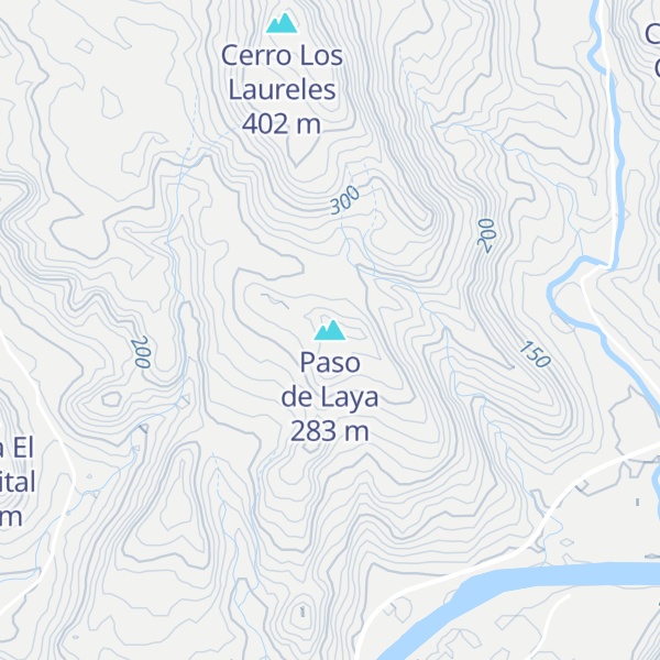 Map of Paso de Laya