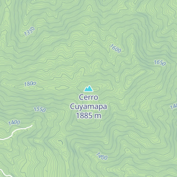 Map of Cerro Cuyamapa