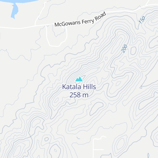 Map of Katala Hills