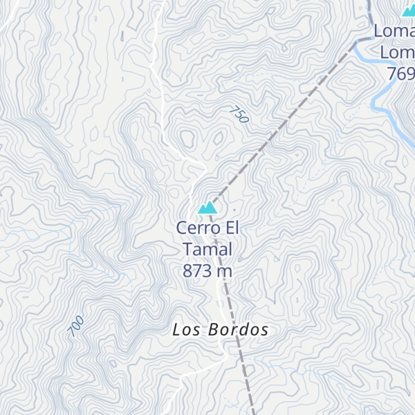 Map of Cerro El Tamal
