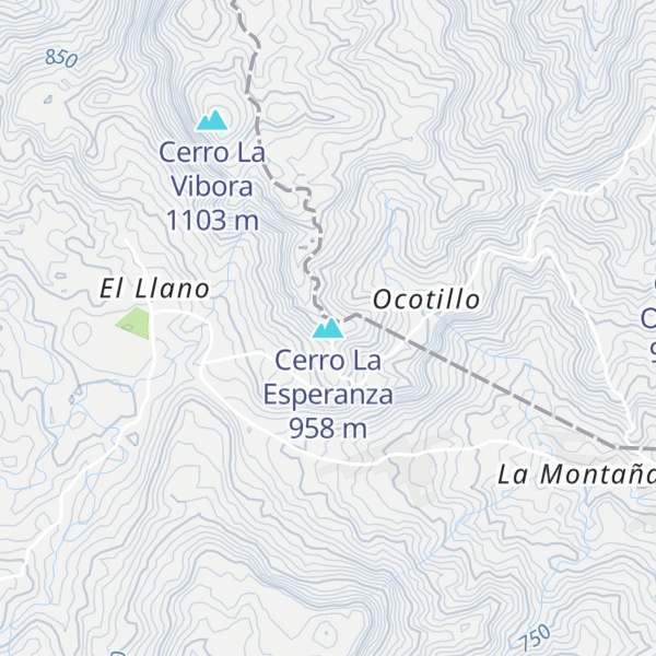 Map of Cerro La Esperanza