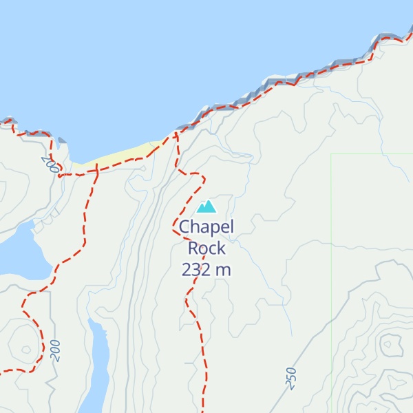 Map of Chapel Rock
