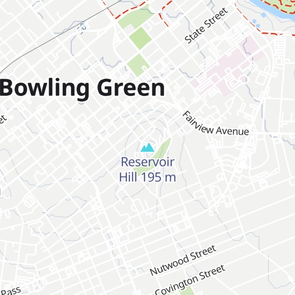 Map of Reservoir Hill