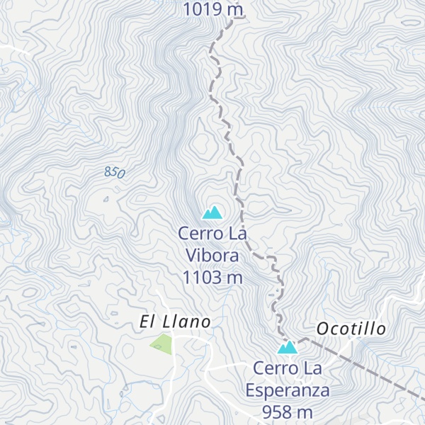 Map of Cerro La Vibora