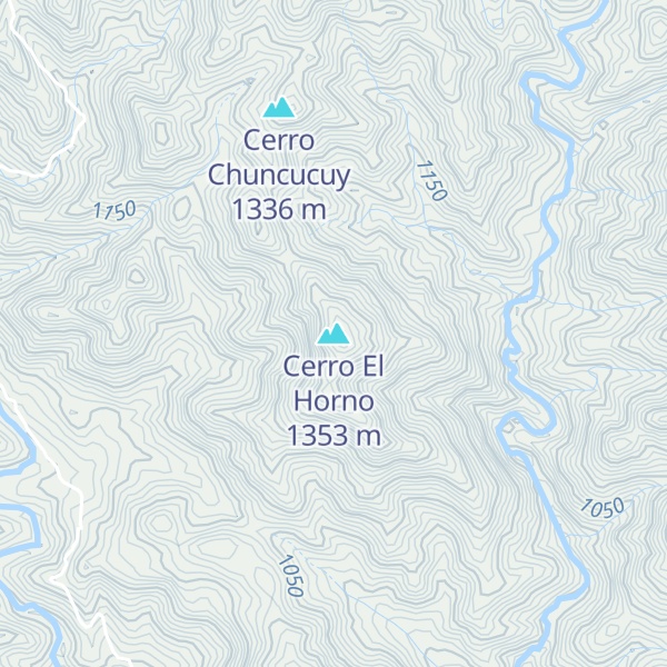 Map of Cerro El Horno