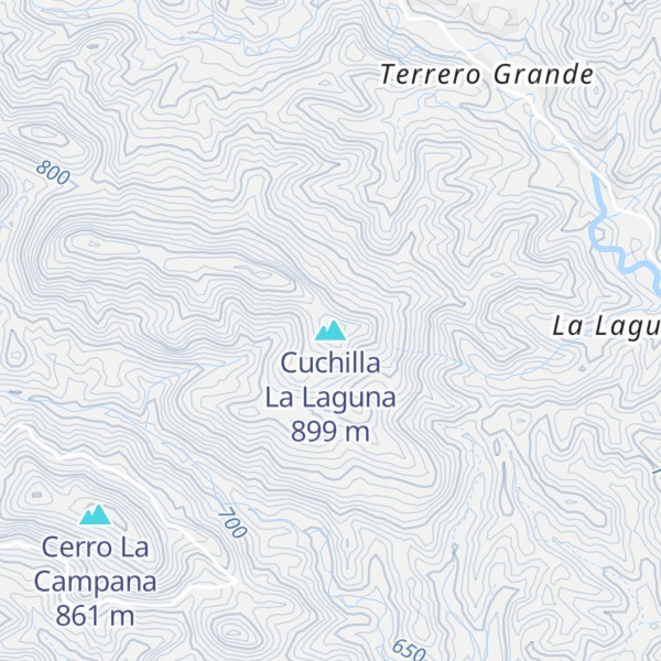 Map of Cuchilla La Laguna