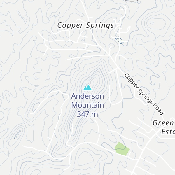 Map of Anderson Mountain