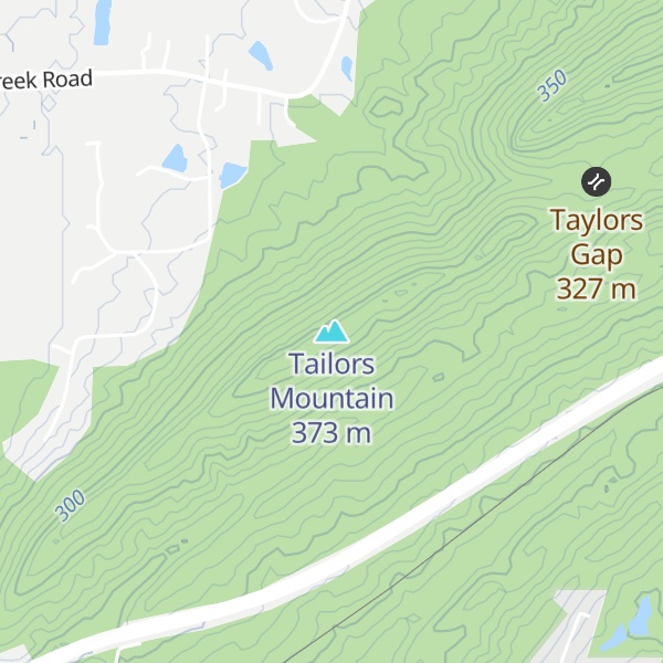 Map of Tailors Mountain