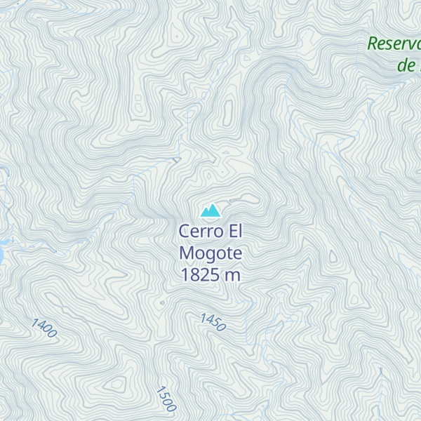 Map of Cerro El Mogote
