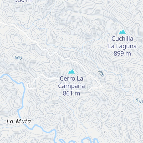 Map of Cerro La Campana