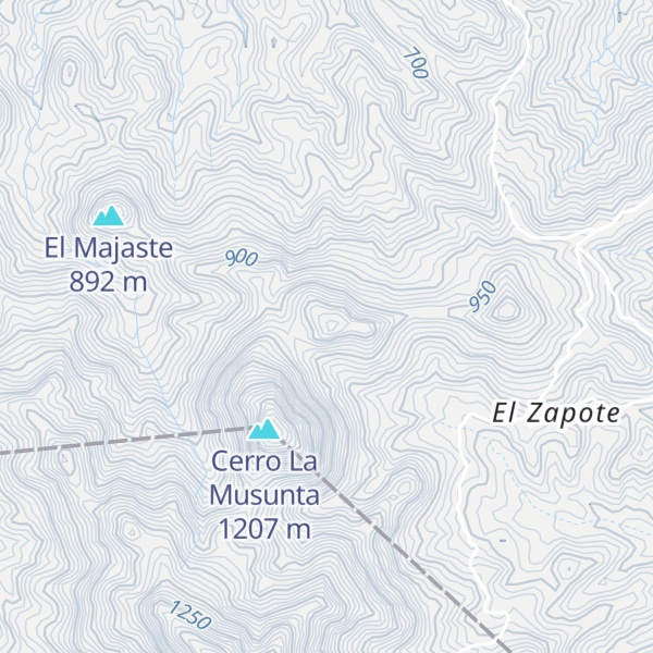 Map of Cerro El Jicote