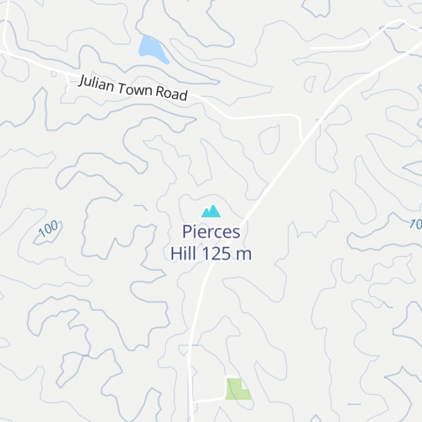 Map of Pierces Hill