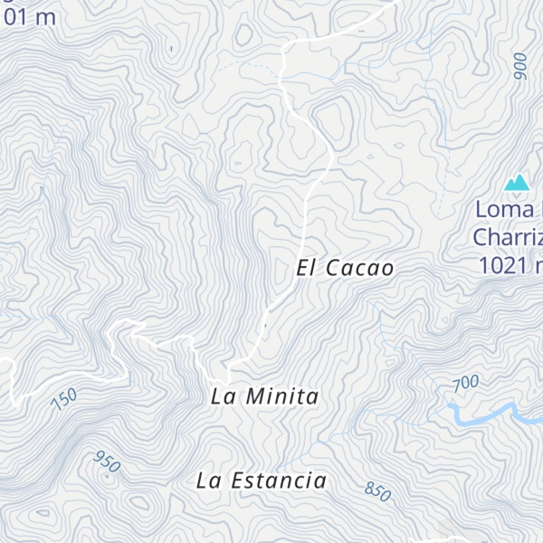 Map of Cerro El Cacao