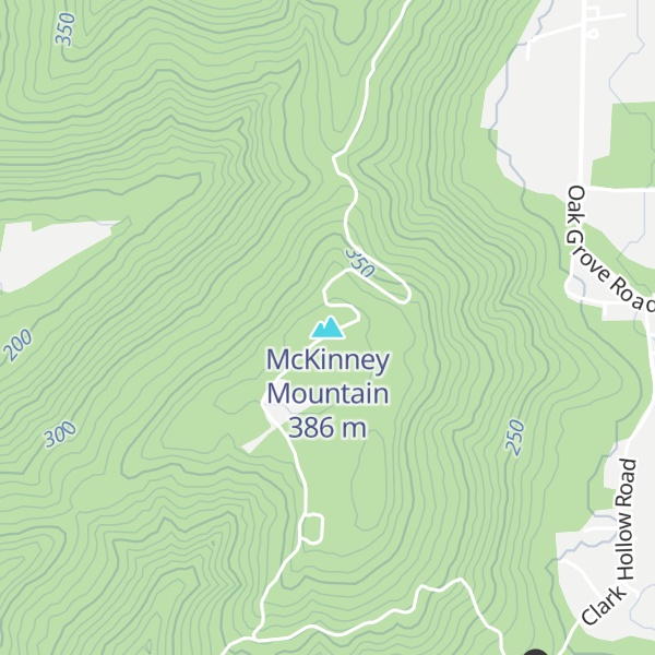Map of McKinney Mountain