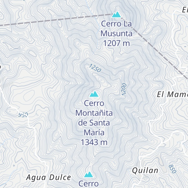 Map of Cerro Montañita de Santa María