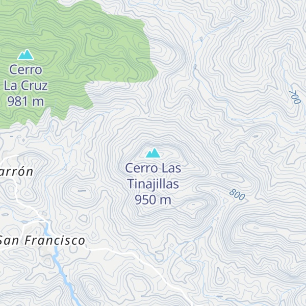 Map of Cerro Las Tinajillas