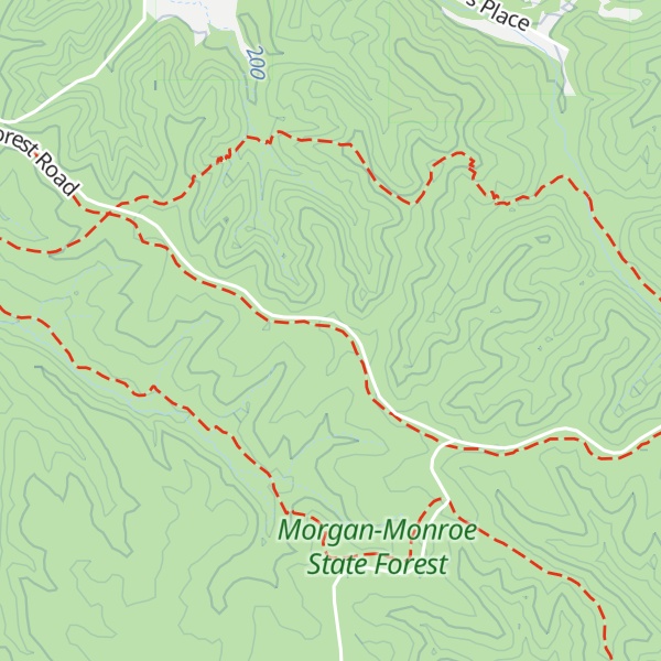 Map of Peters Ridge
