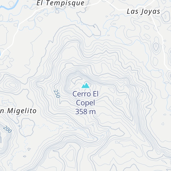 Map of Cerro El Copel