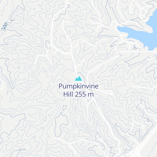 Map of Pumpkinvine Hill