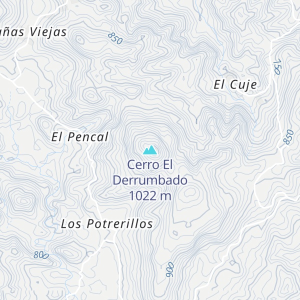 Map of Cerro El Derrumbado