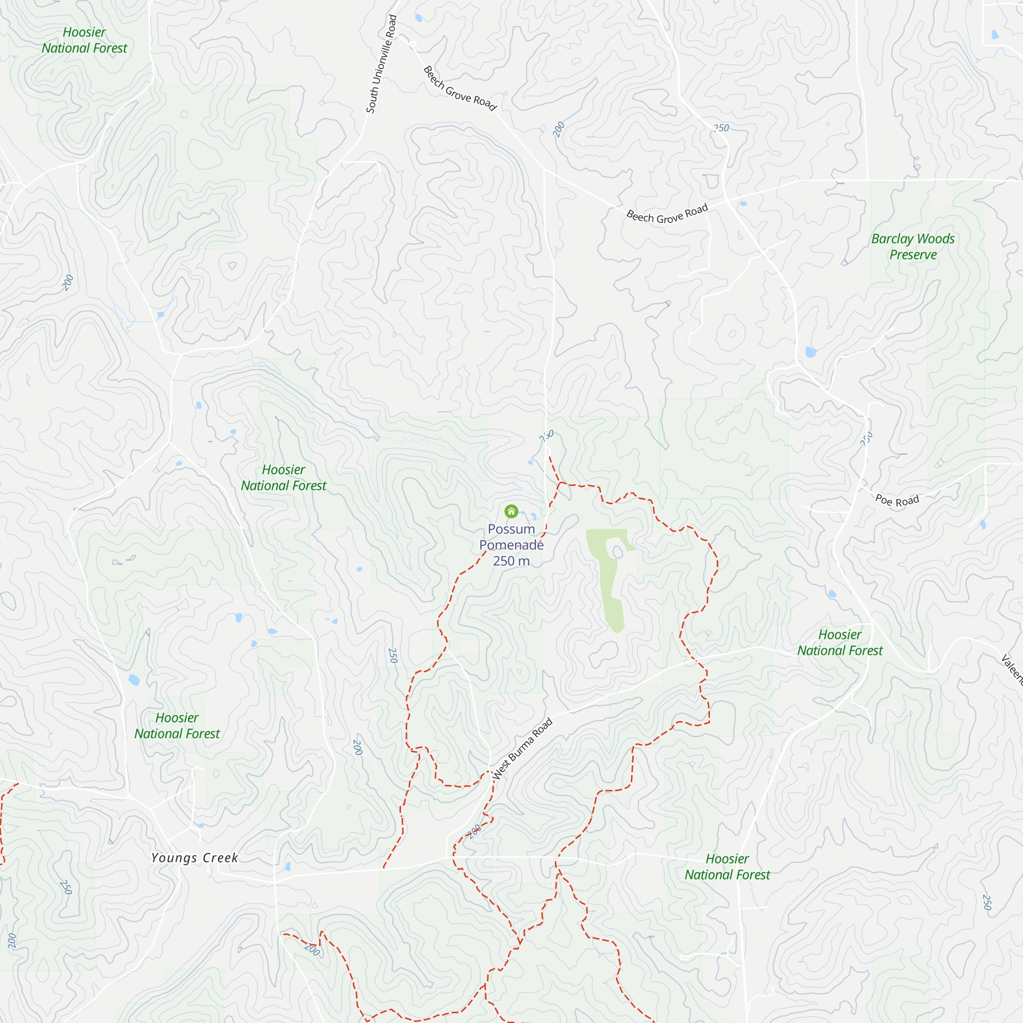 Possum Pomenade map