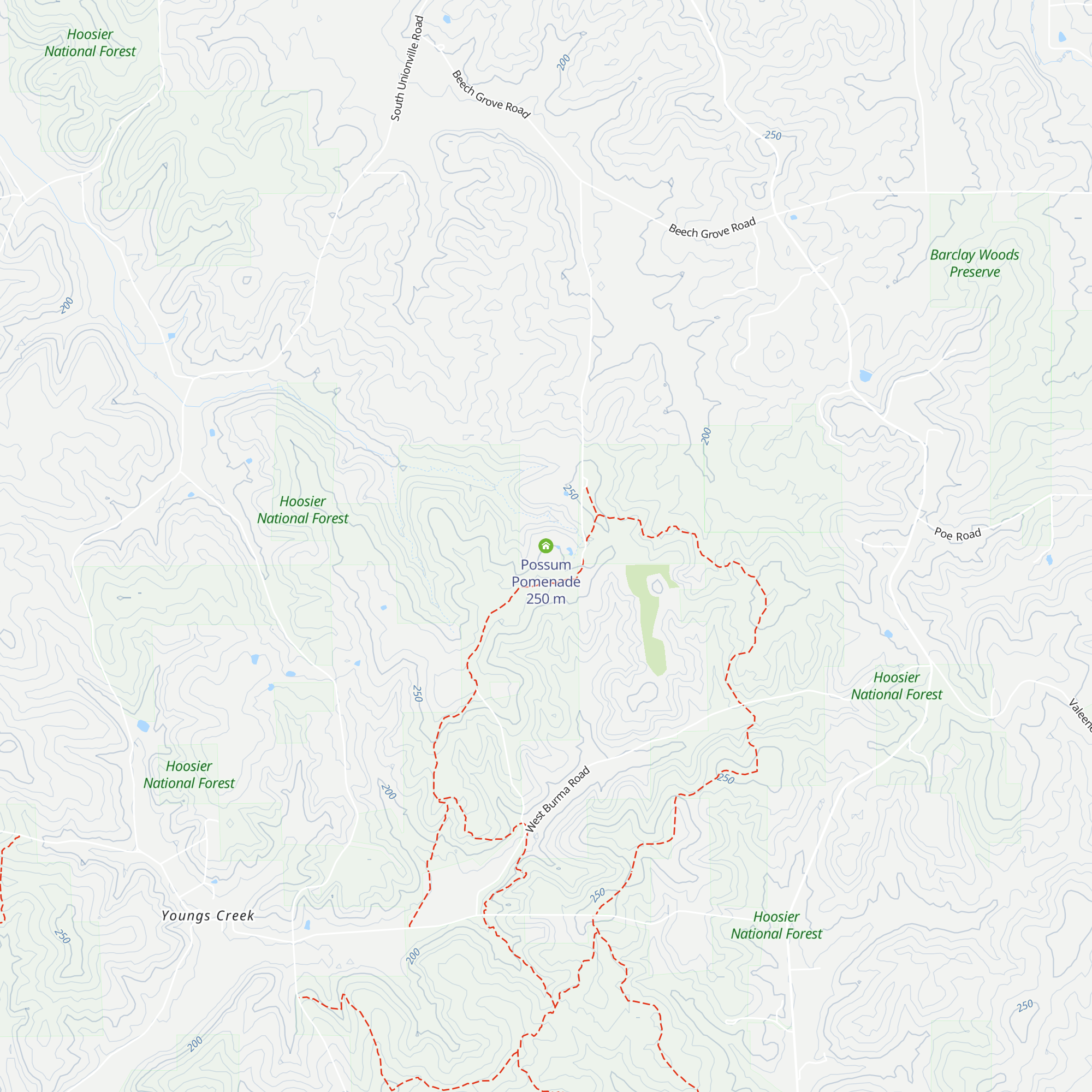 Possum Pomenade map