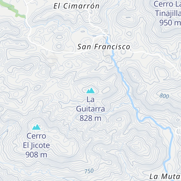 Map of La Guitarra