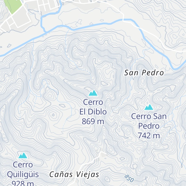 Map of Cerro El Diblo