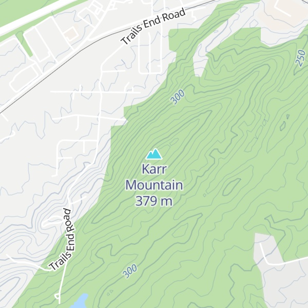 Map of Karr Mountain
