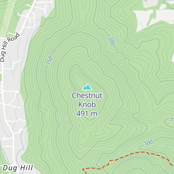 Map of Chestnut Knob