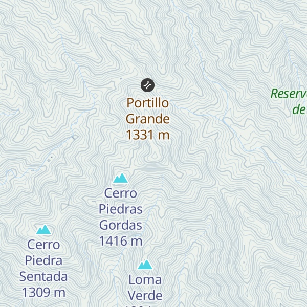 Map of Cerro El Tule