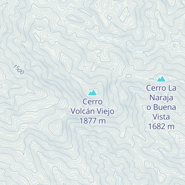 Map of Cerro Volcán Viejo