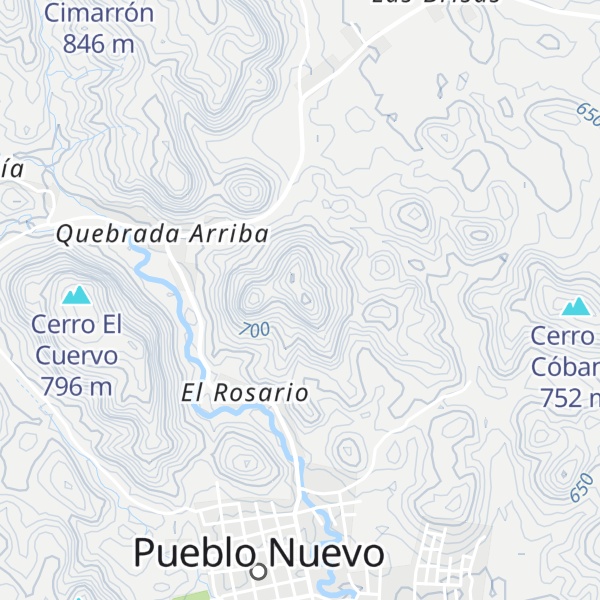 Map of Cerro Las Horquetas