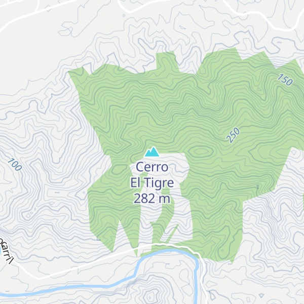 Map of Cerro El Tigre