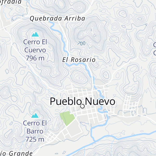 Map of Cerro La Cruz