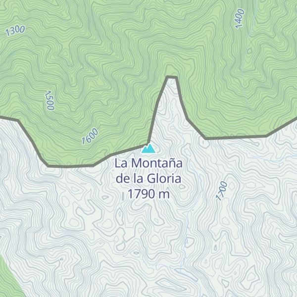 Map of La Montaña de la Gloria
