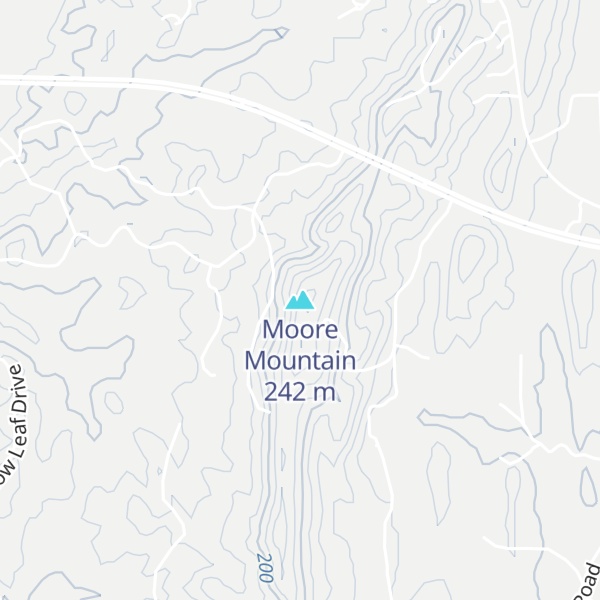 Map of Moore Mountain