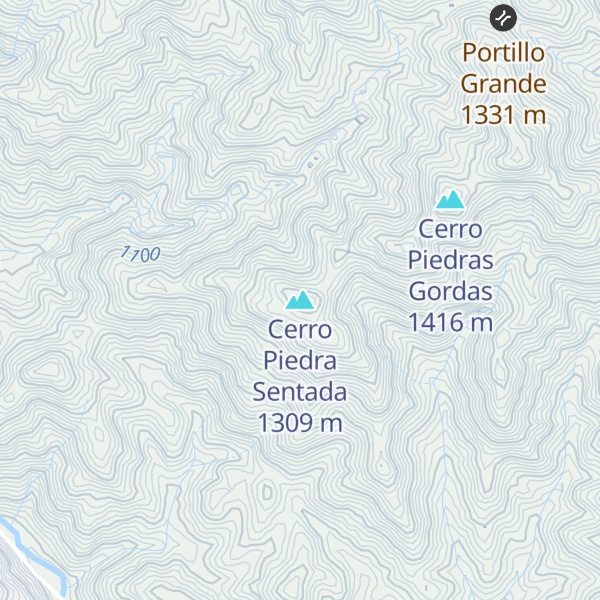 Map of Cerro Piedra Sentada