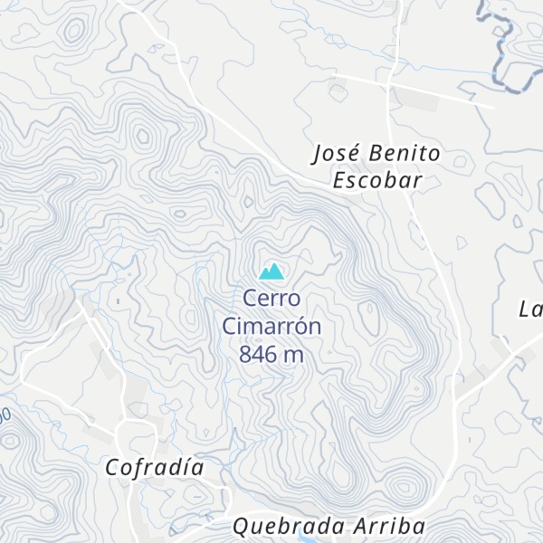 Map of Cerro Cimarrón