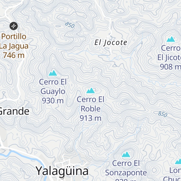 Map of Cerro El Roble