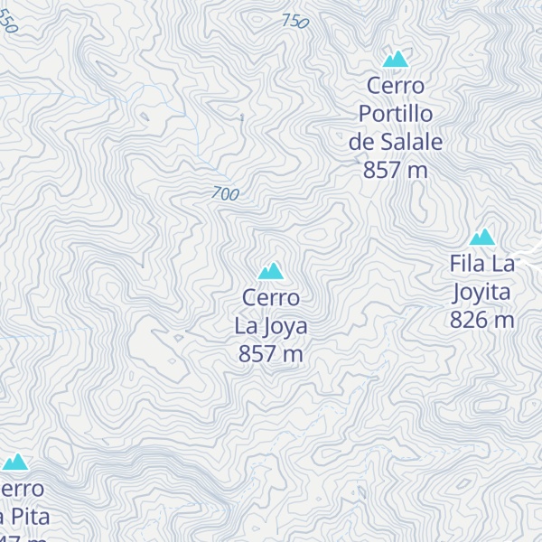 Map of Cerro La Joya