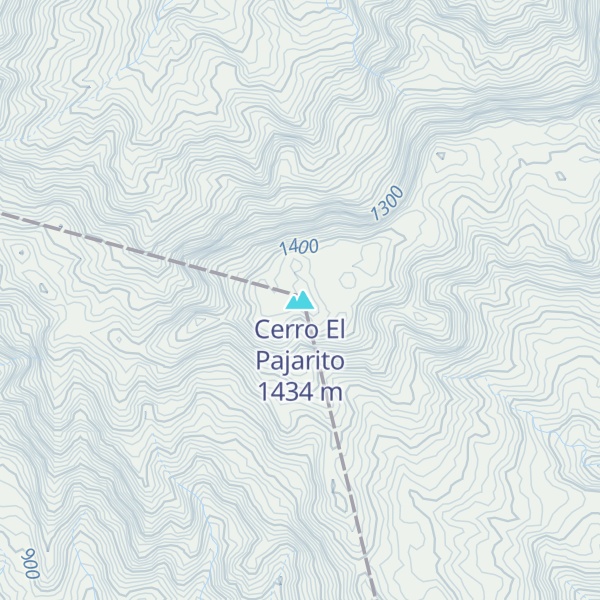 Map of Cerro El Pajarito